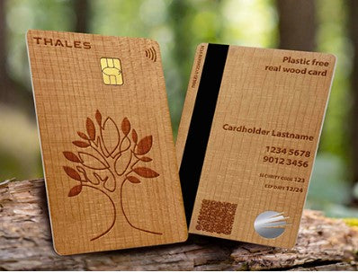 Atm Trnasfer Wooden Debit Card