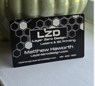 Thick Metal Cards (Digital Printing - Lasered)