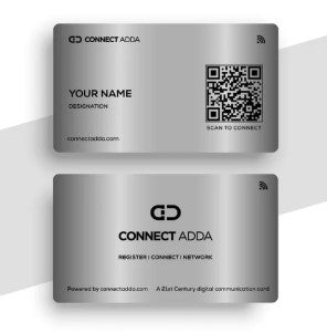 NFC Custom Metal Business Card Ntag-215/216 (Gold / Silver / Black) Cardclick Pakistan
