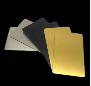 Thin Metal Cards (Laser Engraving - Laser Cutt)