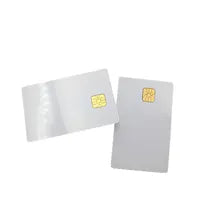 High Quality White Printable Plastic Contact Smart IC Chip Blank Card for Photo Copy ID Card