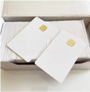 High Quality White Printable Plastic Contact Smart IC Chip Blank Card for Photo Copy ID Card