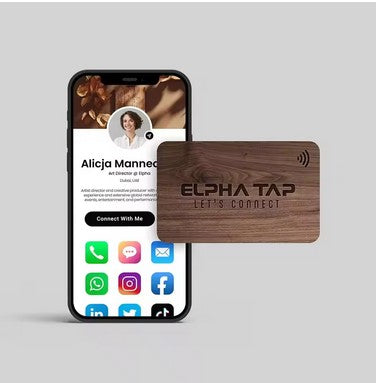 NFC Business Card - NFC Vcard -NFC IntroCard Ntag 215 High Efficiency android and iphones. Cardclick